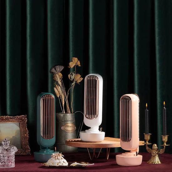 Humidification Tower Fan USB Multi - function Electric Fan Replenishment Air Cooling Desktop Fan for Office Home - elektronika shop