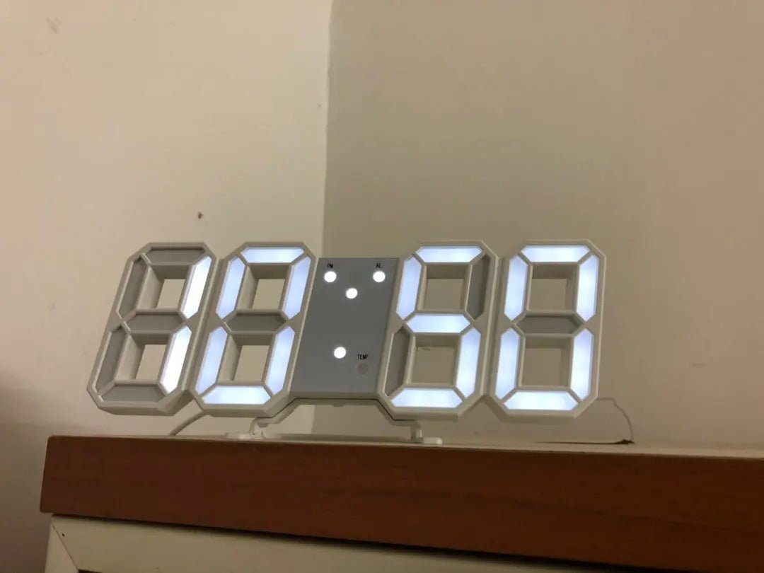 3D Luminous LED Digital Clock, Simple And Versatile At Home - elektronika shop