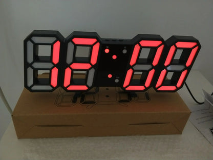 3D Luminous LED Digital Clock, Simple And Versatile At Home - elektronika shop