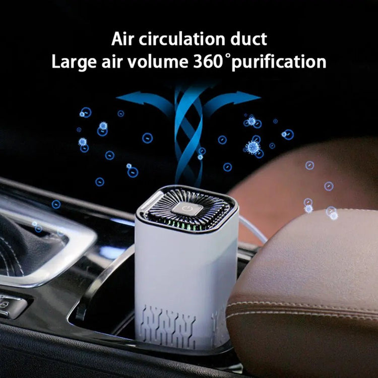 Car Air Purifier Portable Negative Ion Generator Remove Formaldehyde Dust Smoke Air Freshen Washer For Home Car - elektronika shop