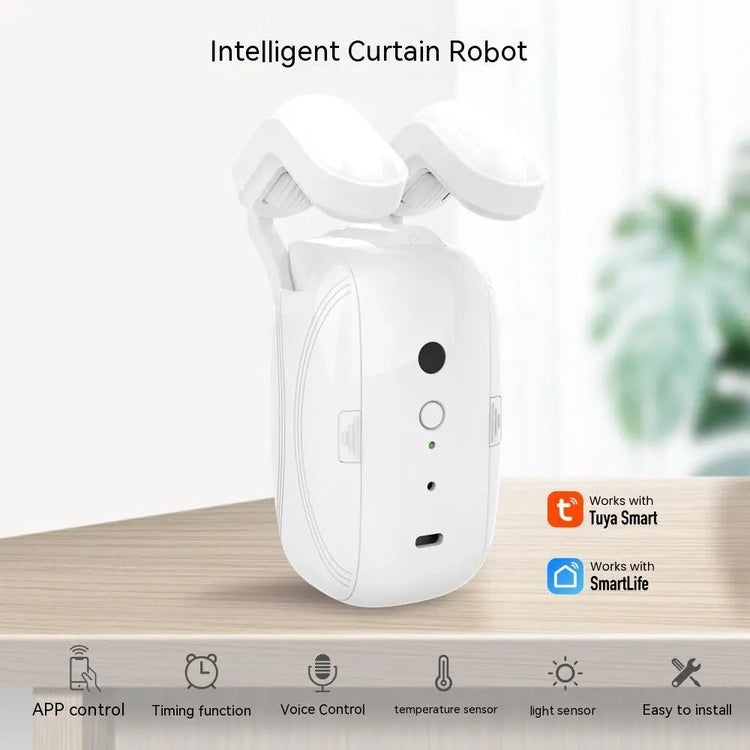 Wifi Curtain Robot Smart Home Roman Rod Electric Curtain Companion - elektronika shop