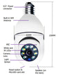 WiFi CAMERA 1080P Bulb 4X Zoom Camera E27 Home 5GWiFi Alarm Monitor ELEKTRONIKA SHOP