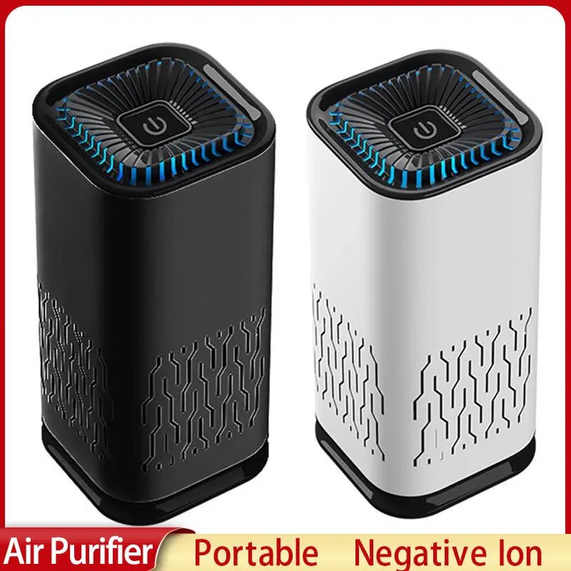 Car Air Purifier Portable Negative Ion Generator Remove Formaldehyde Dust Smoke Air Freshen Washer For Home Car - elektronika shop