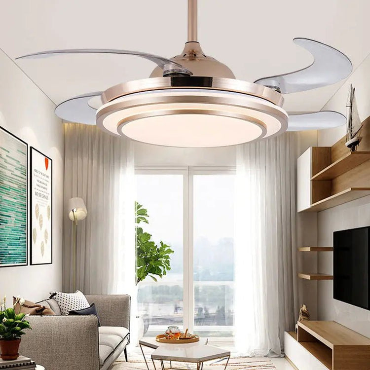 Home Full Spectrum Eye Protection LED Fan Chandelier - elektronika shop